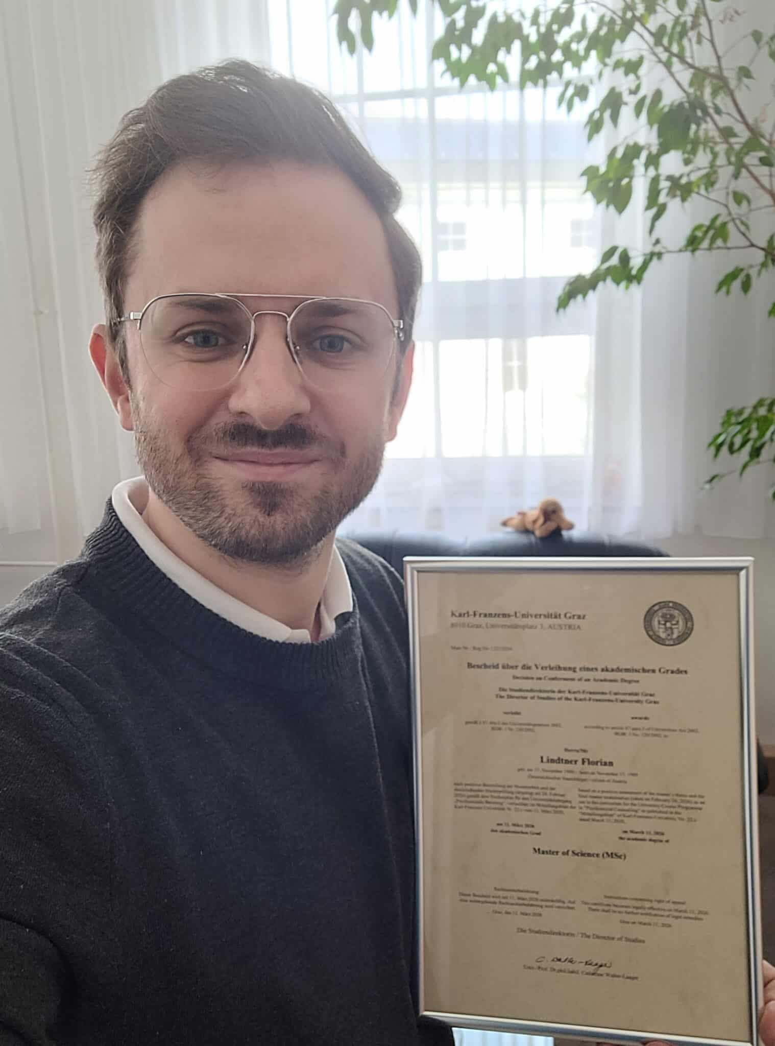 Abschluss - Zertifikat MSC